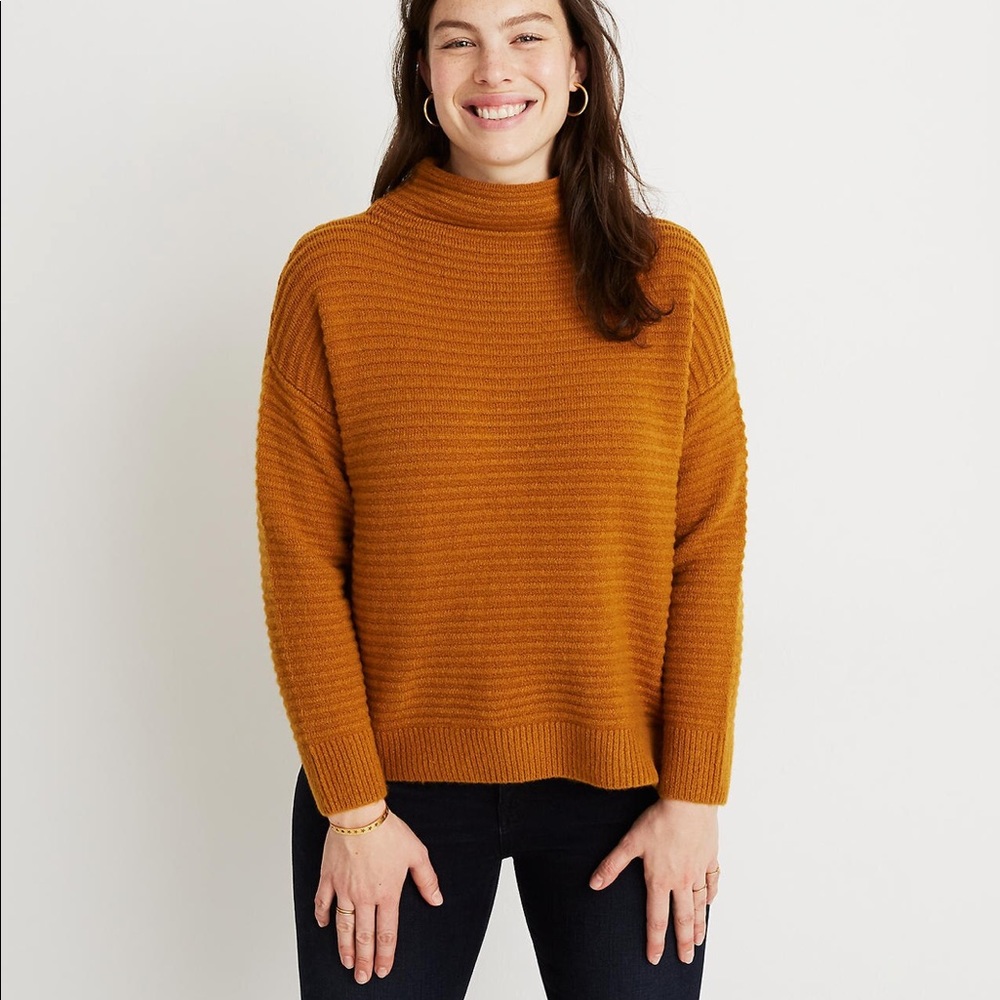 MADEWELL Belmont Mockneck Sweater in Coziest Yarn - Picture 8 of 8